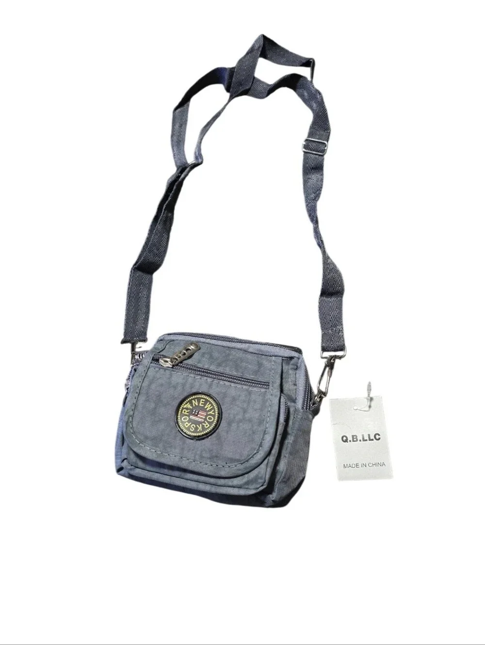 Small Mini  Crossbody Bag in Light Grey.